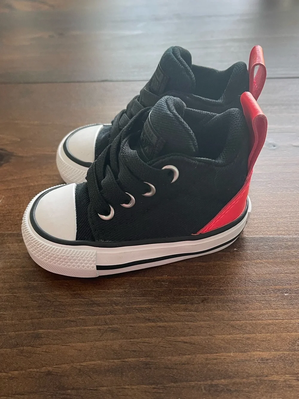 Converse Toddler Mid Black/Punch